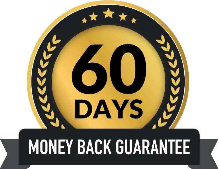 60 days money back guarantee